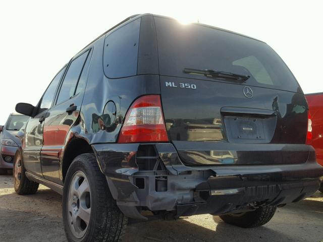 4JGAB57E53A416391 - 2003 MERCEDES-BENZ ML 350 BLACK photo 3