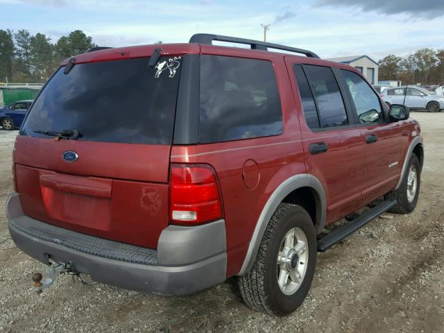 1FMZU62E92UC37486 - 2002 FORD EXPLORER X BURGUNDY photo 4