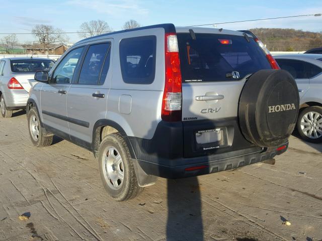 SHSRD78565U301006 - 2005 HONDA CR-V LX SILVER photo 3