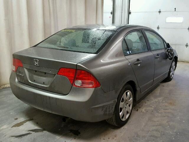 1HGFA16537L029647 - 2007 HONDA CIVIC LX TAN photo 4