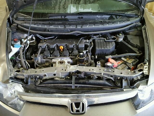 1HGFA16537L029647 - 2007 HONDA CIVIC LX TAN photo 7