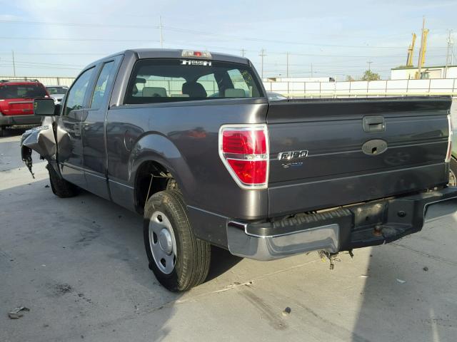 1FTRX12WX9FA27579 - 2009 FORD F150 SUPER GRAY photo 3