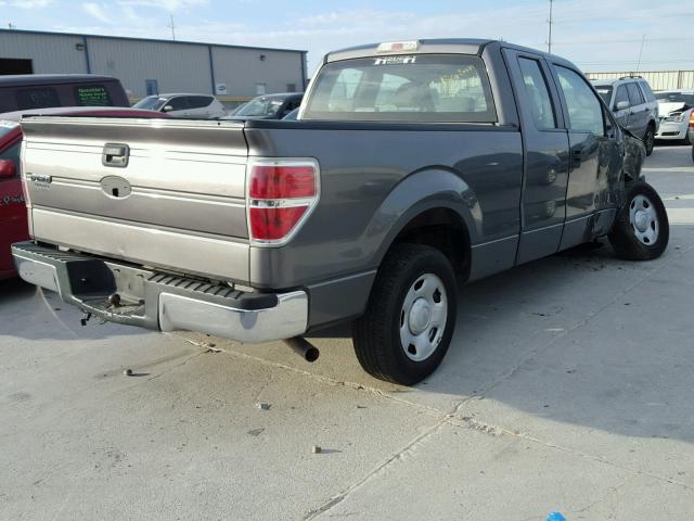 1FTRX12WX9FA27579 - 2009 FORD F150 SUPER GRAY photo 4