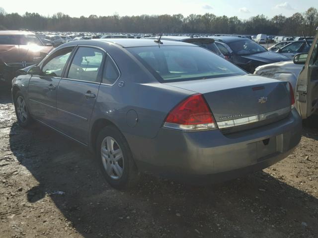 2G1WT58K169176325 - 2006 CHEVROLET IMPALA LT GRAY photo 3