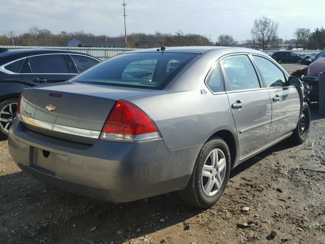 2G1WT58K169176325 - 2006 CHEVROLET IMPALA LT GRAY photo 4