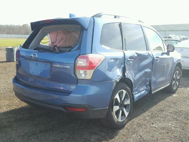 JF2SJAEC8JG442873 - 2018 SUBARU FORESTER 2 BLUE photo 4
