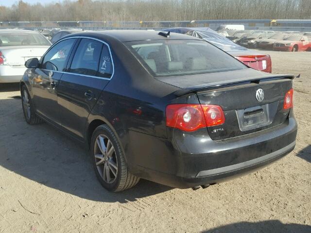 3VWST71K56M741076 - 2006 VOLKSWAGEN JETTA TDI BLACK photo 3