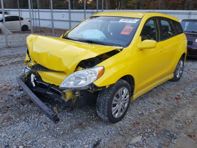 2T1KR32E54C277862 - 2004 TOYOTA MATRIX XR YELLOW photo 2