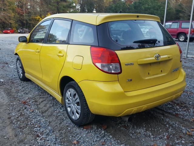 2T1KR32E54C277862 - 2004 TOYOTA MATRIX XR YELLOW photo 3