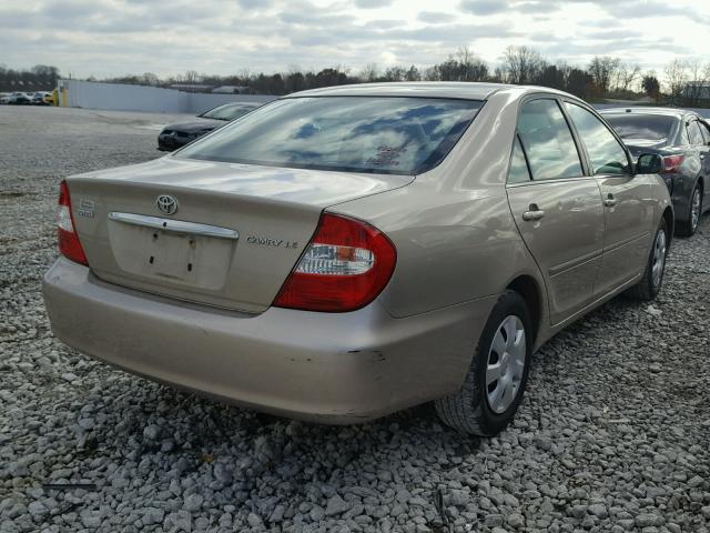 4T1BE32K74U310795 - 2004 TOYOTA CAMRY LE TAN photo 4