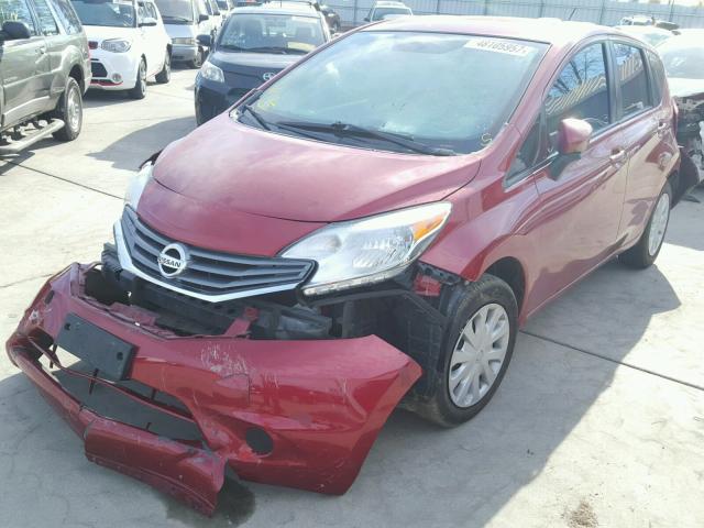 3N1CE2CP6FL377403 - 2015 NISSAN VERSA NOTE RED photo 2