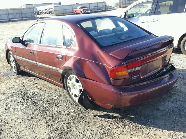 4S3BE6359Y7216159 - 2000 SUBARU LEGACY L MAROON photo 3