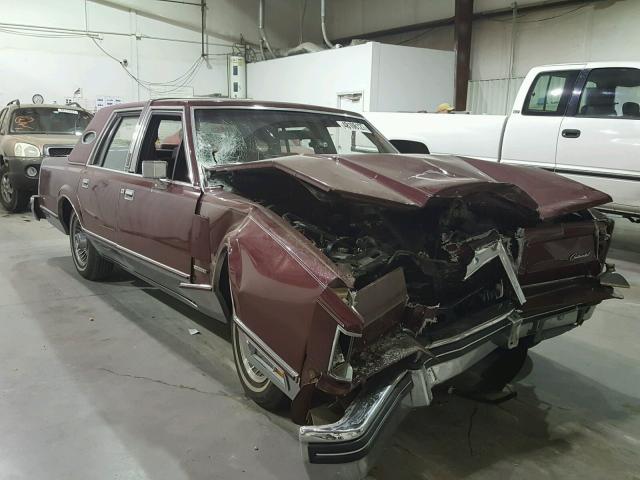 1MRBP96F0CY649918 - 1982 LINCOLN MARK VI MAROON photo 1