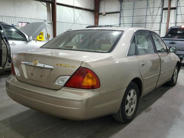 4T1BF28B4YU074109 - 2000 TOYOTA AVALON XL BEIGE photo 4