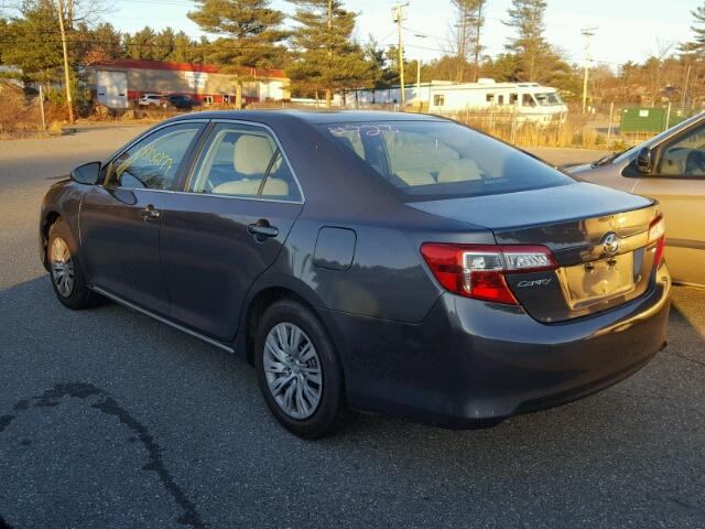 4T1BF1FK3DU263051 - 2013 TOYOTA CAMRY L GRAY photo 3