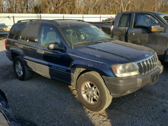 1J4GW48S63C563724 - 2003 JEEP GRAND CHER BLUE photo 1