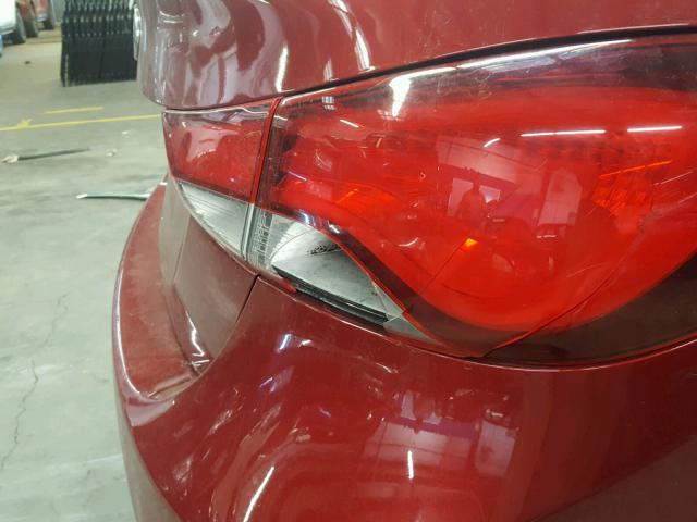 5NPDH4AE1EH504501 - 2014 HYUNDAI ELANTRA SE RED photo 9