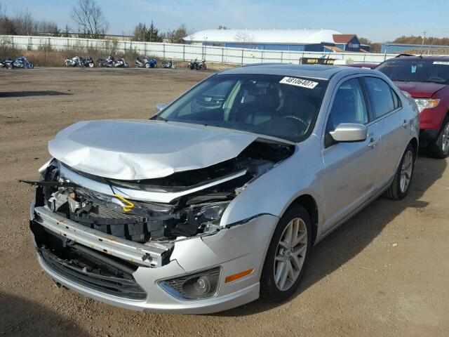 3FAHP0JA1CR257782 - 2012 FORD FUSION SEL SILVER photo 2