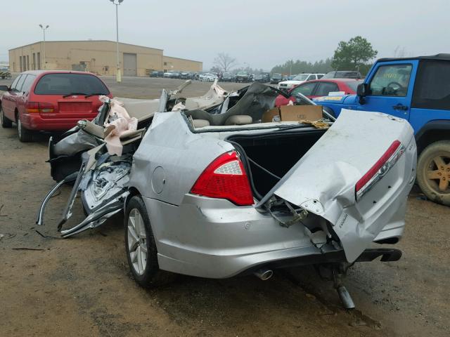 3FAHP0JG7AR354504 - 2010 FORD FUSION SEL SILVER photo 3