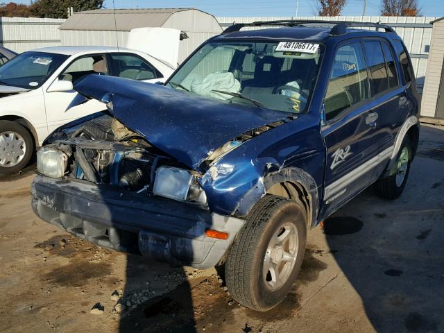 2CNBJ734246915731 - 2004 CHEVROLET TRACKER ZR BLUE photo 2