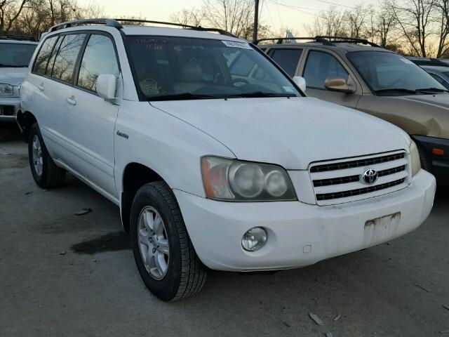 JTEHF21A630147797 - 2003 TOYOTA HIGHLANDER WHITE photo 1