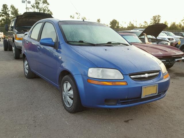 KL1TD52605B348268 - 2005 CHEVROLET AVEO BASE Niebieski zdjęcie 1