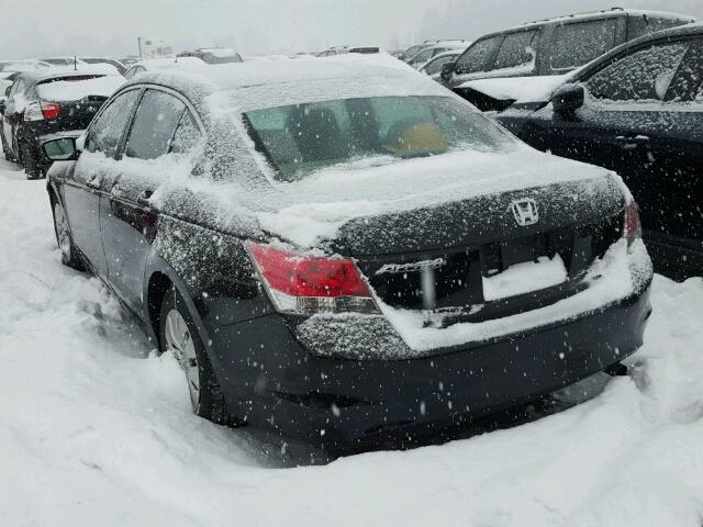 1HGCP26378A815485 - 2008 HONDA ACCORD LX BLACK photo 3