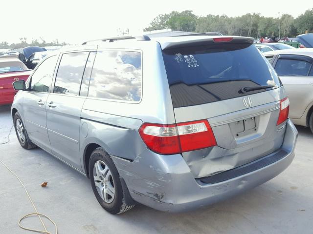 5FNRL38435B052898 - 2005 HONDA ODYSSEY EX GRAY photo 3