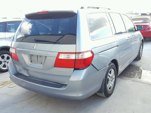 5FNRL38435B052898 - 2005 HONDA ODYSSEY EX GRAY photo 4