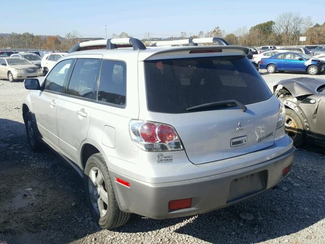 JA4LX41G23U048649 - 2003 MITSUBISHI OUTLANDER SILVER photo 3