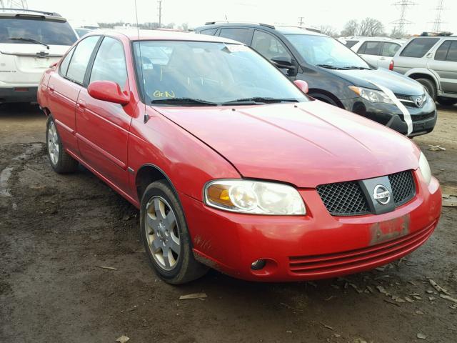 3N1CB51D66L480243 - 2006 NISSAN SENTRA 1.8 RED photo 1