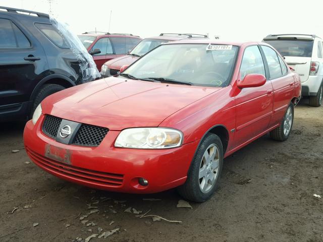 3N1CB51D66L480243 - 2006 NISSAN SENTRA 1.8 RED photo 2