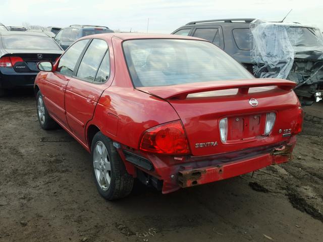 3N1CB51D66L480243 - 2006 NISSAN SENTRA 1.8 RED photo 3