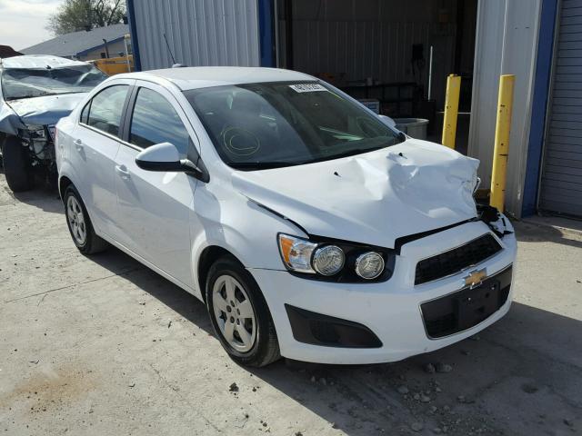 1G1JA5SH7F4220232 - 2015 CHEVROLET SONIC LS WHITE photo 1