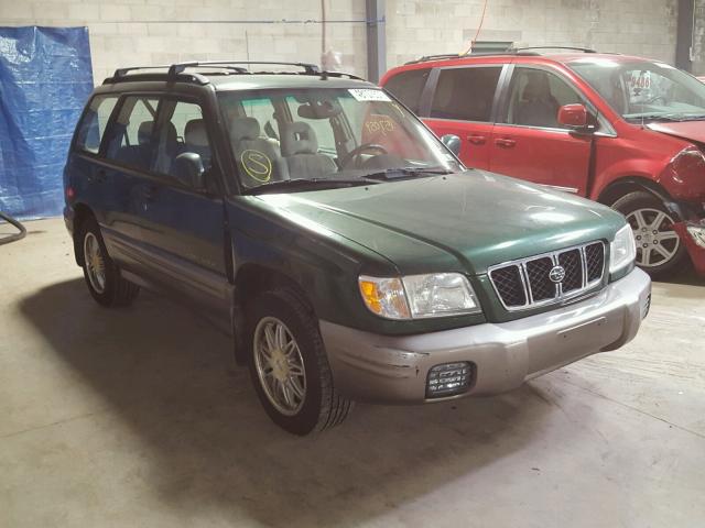 JF1SF65592H712242 - 2002 SUBARU FORESTER S GREEN photo 1