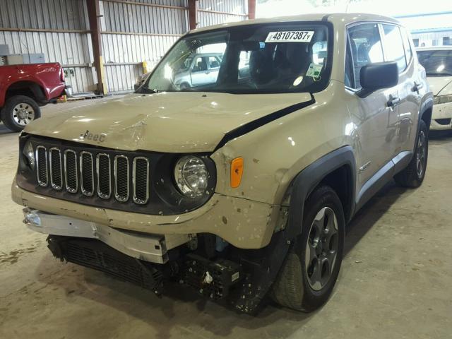 ZACCJAAH5FPC41236 - 2015 JEEP RENEGADE S BLACK photo 2