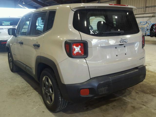 ZACCJAAH5FPC41236 - 2015 JEEP RENEGADE S BLACK photo 3