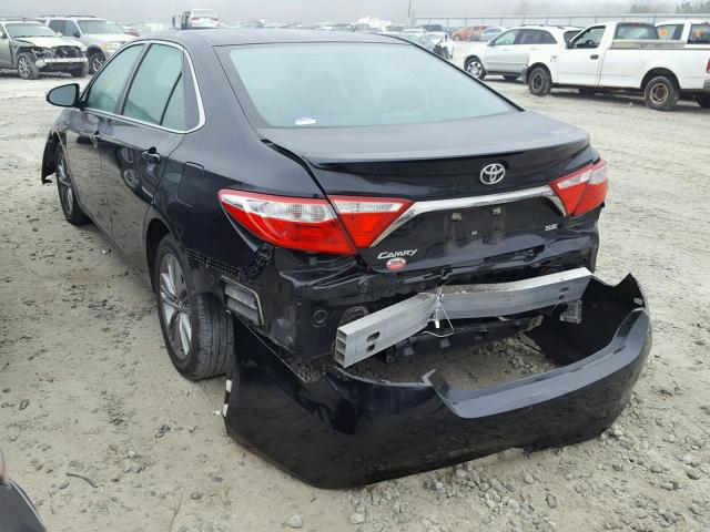 4T1BF1FKXFU020629 - 2015 TOYOTA CAMRY LE BLACK photo 3