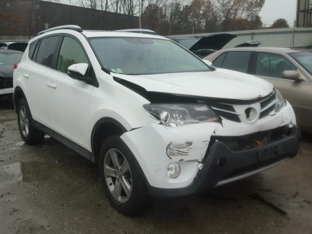 JTMRFREV1FJ034241 - 2015 TOYOTA RAV4 XLE WHITE photo 1