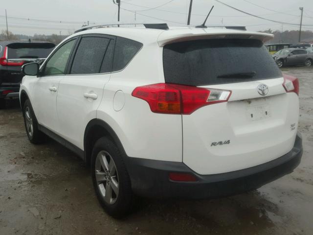 JTMRFREV1FJ034241 - 2015 TOYOTA RAV4 XLE WHITE photo 3