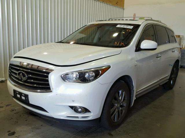 5N1AL0MN5EC518527 - 2014 INFINITI QX60 WHITE photo 2