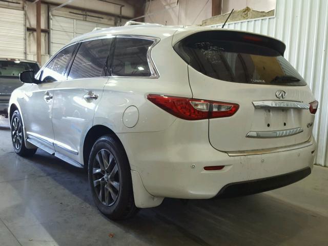 5N1AL0MN5EC518527 - 2014 INFINITI QX60 WHITE photo 3