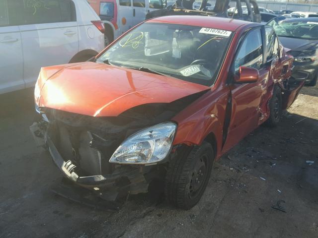 KNADE223296549888 - 2009 KIA RIO BASE RED photo 2