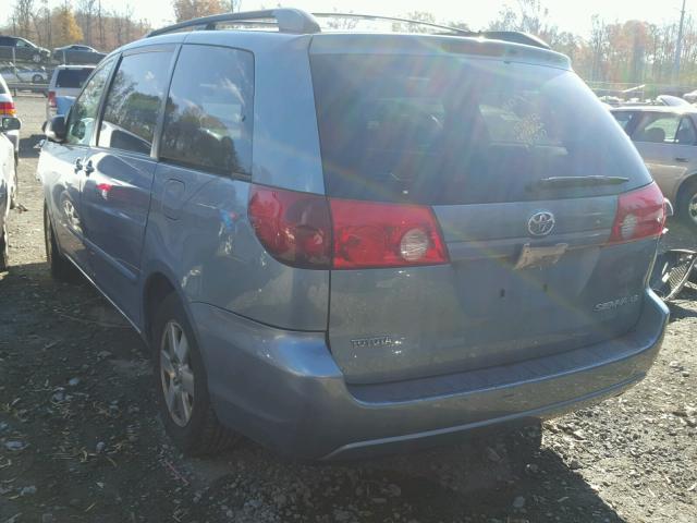 5TDZK23C39S254962 - 2009 TOYOTA SIENNA CE BLUE photo 3