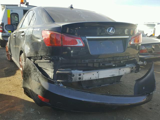 JTHBE262072010863 - 2007 LEXUS IS 350 BLACK photo 3