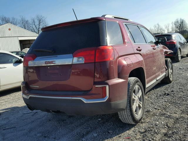 2GKALNEK3G6205336 - 2016 GMC TERRAIN SL RED photo 4