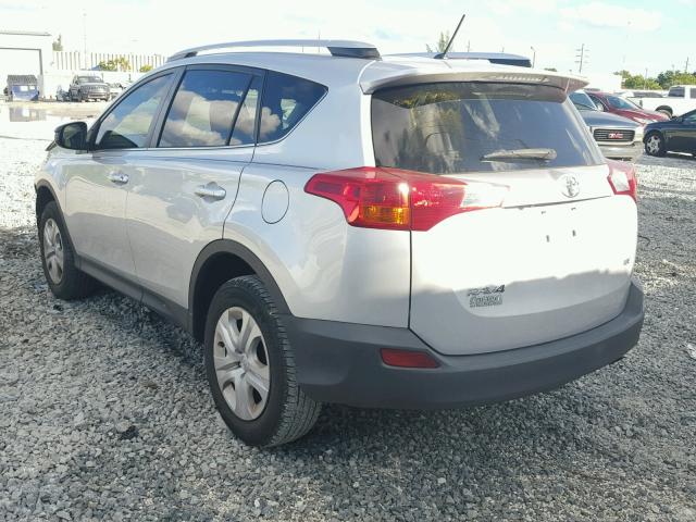 JTMZFREV1FD064788 - 2015 TOYOTA RAV4 LE SILVER photo 3