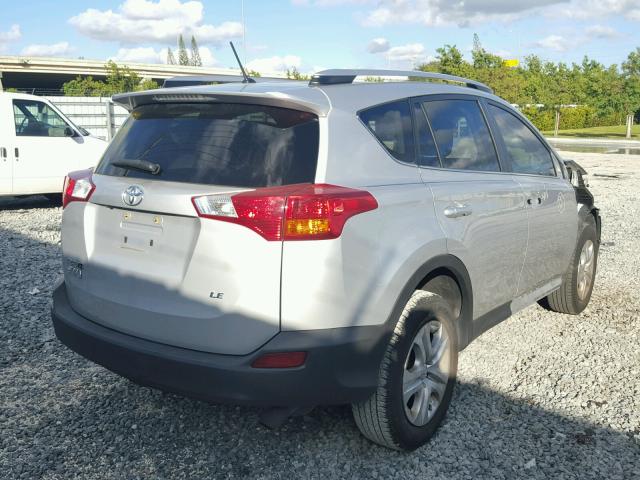 JTMZFREV1FD064788 - 2015 TOYOTA RAV4 LE SILVER photo 4