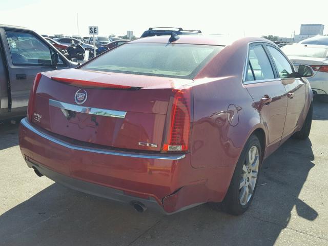 1G6DJ577990111029 - 2009 CADILLAC CTS RED photo 4