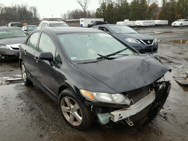 2HGFA16878H309595 - 2008 HONDA CIVIC EX BLACK photo 1